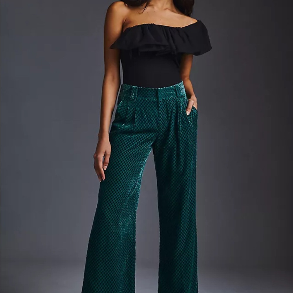 NWT The Avery Low-Rise Wide-Leg Trousers